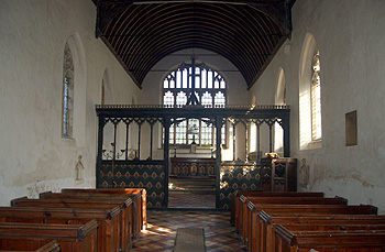 The interior looking east February 2012
